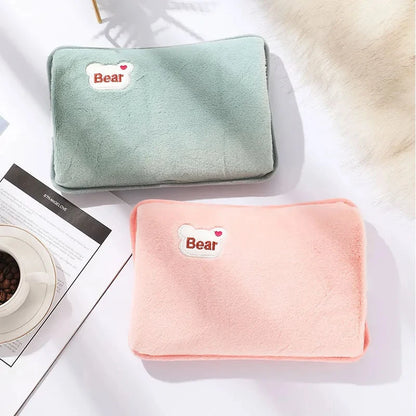 Rechargeable Electric Hot Water Bottle with Soft Microfiber Coating for Reducing Muscle Back, Menstrual Pain and Keeping You Warm